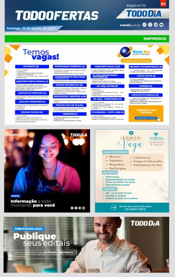 Capa: Todo Ofertas – Edição nº 173