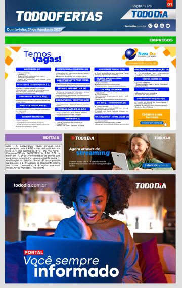 Capa: Todo Ofertas - Edição nº 176