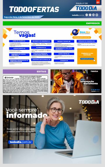 Capa: Todo Ofertas – Edição nº 186