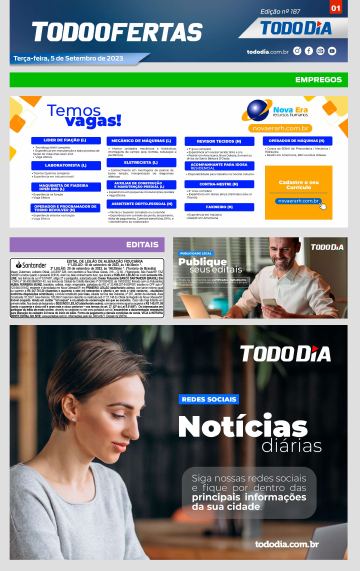 Capa: Todo Ofertas – Edição nº 187