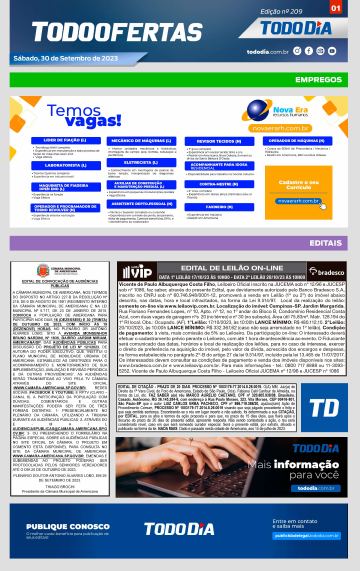 Capa: Todo Ofertas – Edição nº 209