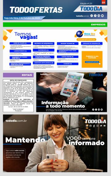 Capa: Todo Ofertas – Edição nº 211