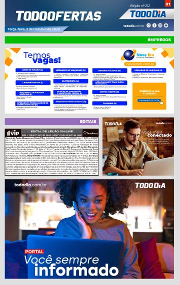 Capa: Todo Ofertas – Edição nº 212
