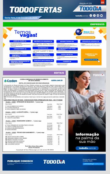 Capa: Todo Ofertas – Edição nº 215
