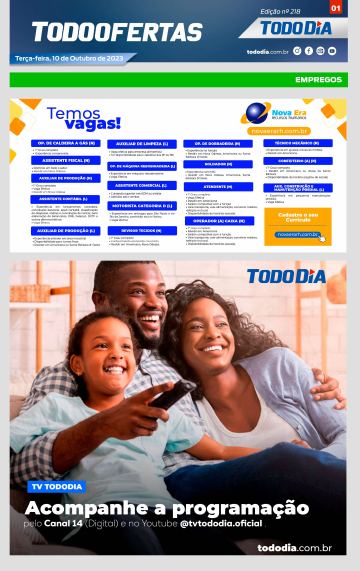 Capa: Todo Ofertas – Edição nº 218