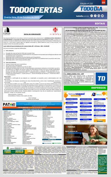 Capa: Todo Ofertas – Edição nº 232