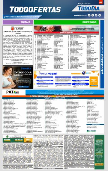 Capa: Todo Ofertas – Edição nº 244