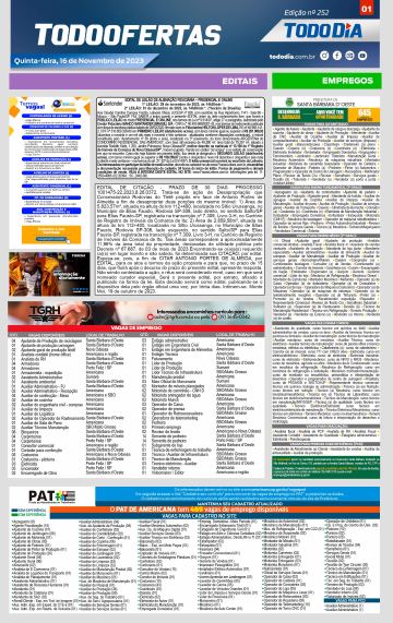 Capa: Todo Ofertas – Edição nº 252