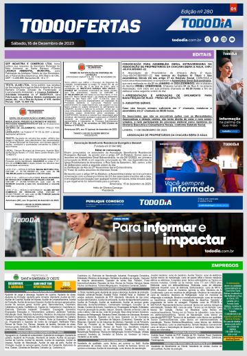 Capa: Todo Ofertas – Edição nº 280