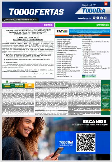 Capa: Todo Ofertas – Edição nº 283