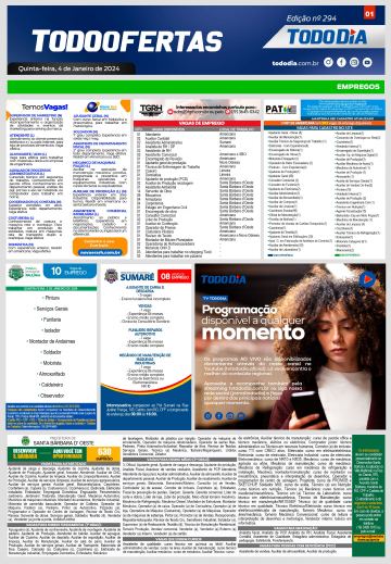 Capa: Todo Ofertas – Edição nº 294