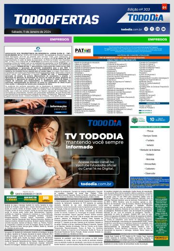Capa: Todo Ofertas – Edição nº 303