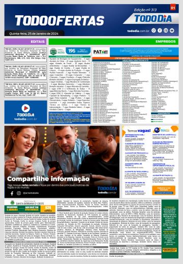 Capa: Todo Ofertas – Edição nº 313