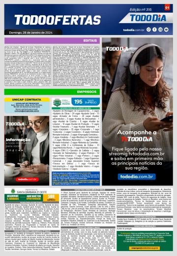 Capa: Todo Ofertas – Edição nº 315