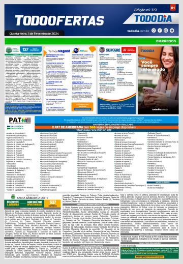 Capa: Todo Ofertas – Edição nº 319