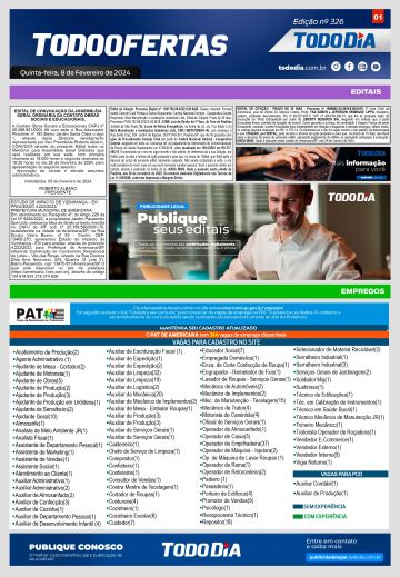 Capa: Todo Ofertas – Edição nº 326