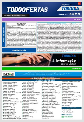 Capa: Todo Ofertas – Edição nº 327