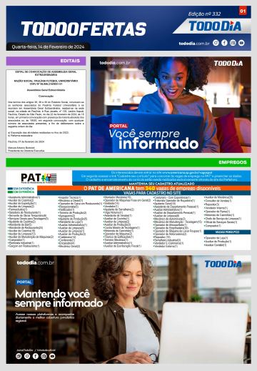 Capa: Todo Ofertas – Edição nº 332