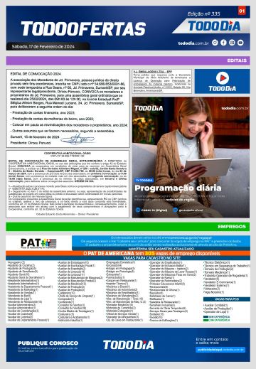 Capa: Todo Ofertas – Edição nº 335