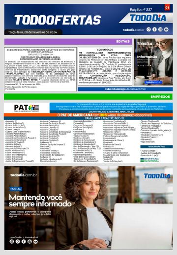 Capa: Todo Ofertas – Edição nº 337