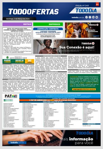 Capa: Todo Ofertas – Edição nº 349