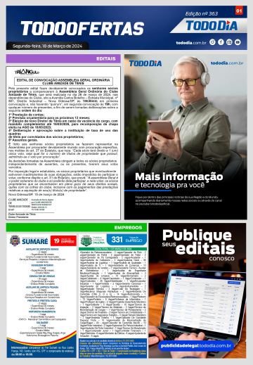 Capa: Todo Ofertas – Edição nº 363