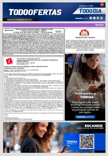 Capa: Todo Ofertas – Edição nº 368