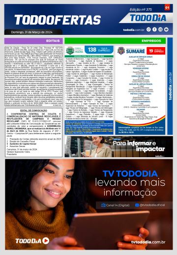 Capa: Todo Ofertas – Edição nº 375