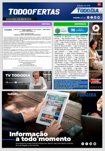 Capa: Todo Ofertas – Edição nº 378
