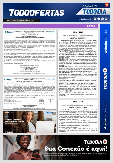 Capa: Todo Ofertas – Edição nº 379
