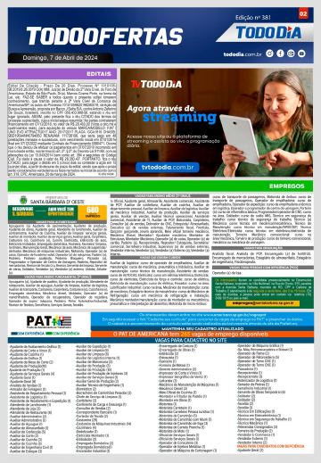 Capa: Todo Ofertas – Edição nº 381