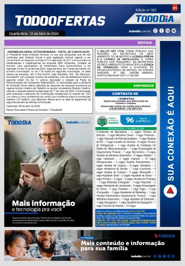 Capa: Todo Ofertas – Edição nº 383