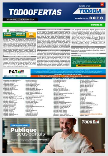 Capa: Todo Ofertas – Edição nº 384