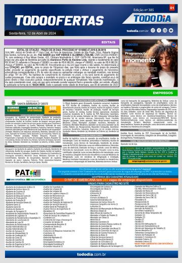 Capa: Todo Ofertas – Edição nº 385