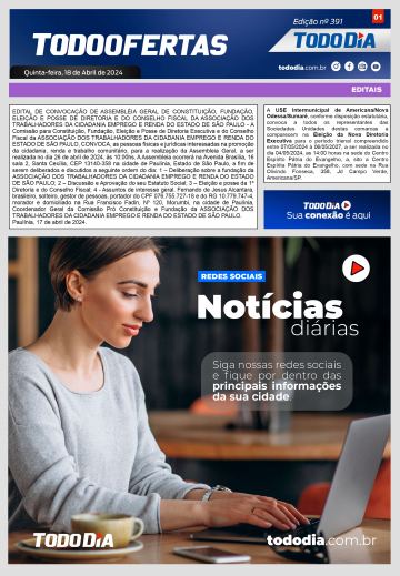 Capa: Todo Ofertas – Edição nº 391