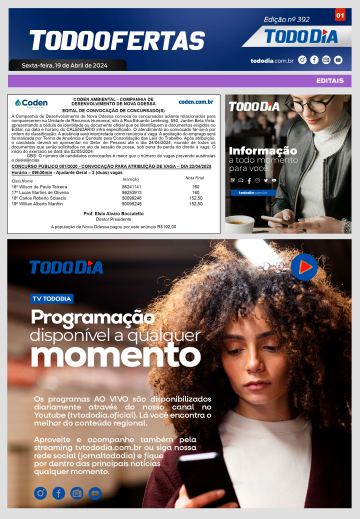 Capa: Todo Ofertas – Edição nº 392