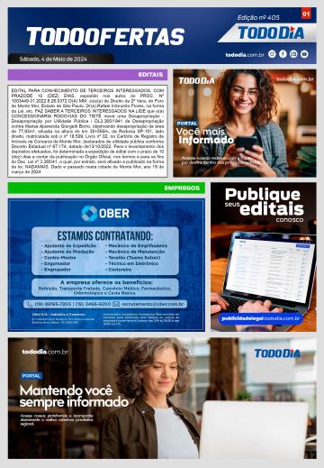 Capa: Todo Ofertas – Edição nº 405