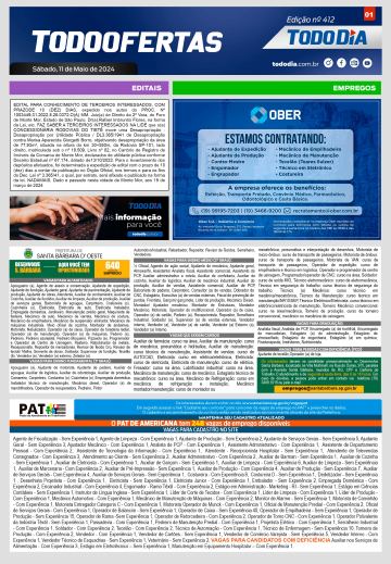 Capa: Todo Ofertas – Edição nº 412