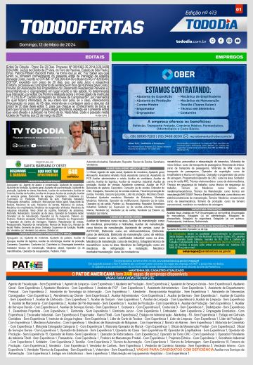 Capa: Todo Ofertas – Edição nº 413