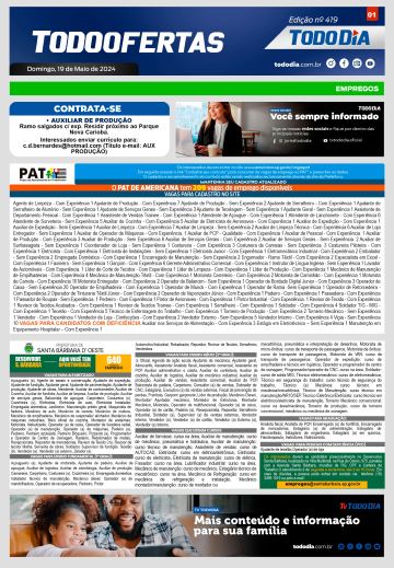 Capa: Todo Ofertas – Edição nº 419