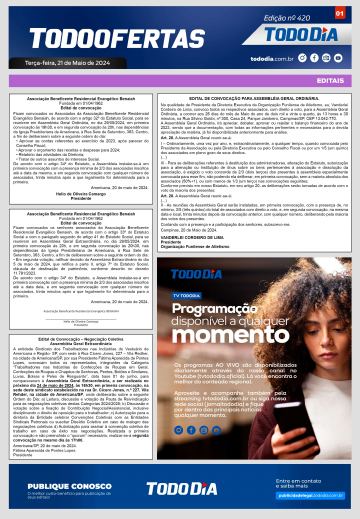 Capa: Todo Ofertas – Edição nº 420