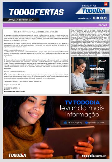 Capa: Todo Ofertas – Edição nº 425