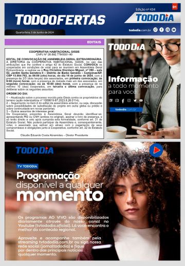 Capa: Todo Ofertas – Edição nº 434