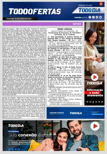 Capa: Todo Ofertas – Edição nº 444