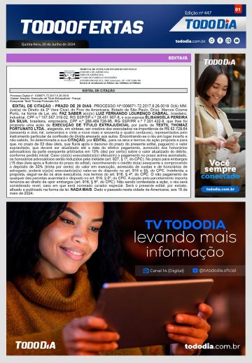 Capa: Todo Ofertas – Edição nº 447