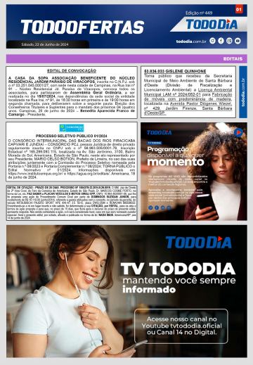 Capa: Todo Ofertas – Edição nº 449