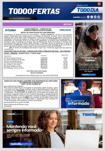 Capa: Todo Ofertas – Edição nº 451
