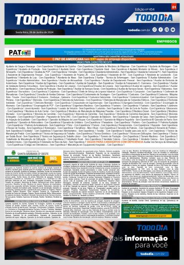 Capa: Todo Ofertas – Edição nº 454