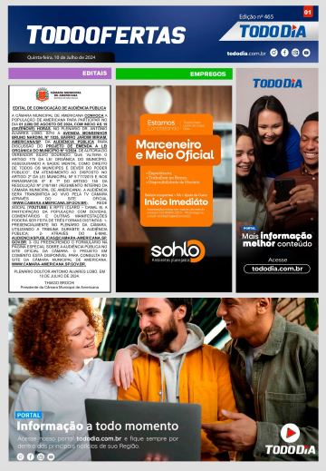 Capa: Todo Ofertas – Edição nº 465