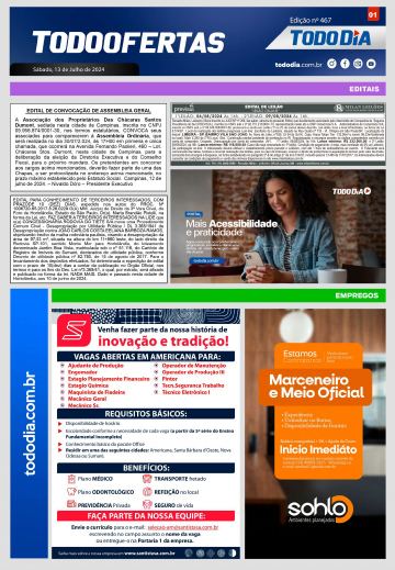 Capa: Todo Ofertas – Edição nº 467